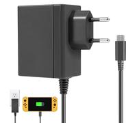 39W Cargador Adaptador de Corriente Compatible con Nintendo Switch/Deck Dock/Lite/OLED/Pro Controller, Compatible con el Modo TV, Cargador rápido, con Cable de Carga de 1,5 m