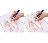 3B Scientific 1017883 Bloc de notas meridiano de acupuntura, inglés (Paquete de 2)