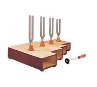 3B Scientific Juego De Horquillas De Afinación - Acorde C-Mayor, En Cajas De Resonancia