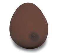 3B Scientific Modelo de Autoexploración Mamaria - Tres Pechos individuales sobre base (piel oscura)