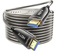 3BAO 50M Cable de fibra óptica HDMI 8K, cable de fibra óptica HDMI 2.1 blindado de acero 48gbps súper rápido 8K@60Hz 4K@120Hz HDR dinámico EARCHDTV/proyector/home cinema/tv box/Gaming box