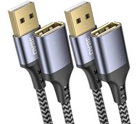 3BAO Cable Alargador USB Extension 2m2m, Cable Extensor USB2.0 Macho Hembra, Extension USB A para Ordernador, Mando de PS5, VR Gafas, Disco Externo, Impresora, Pendrive, Ratón, Teclado, Hub