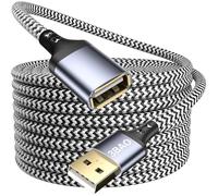 3BAO Cable Alargador USB Extension 5m, Cable Extensor USB2.0 Macho Hembra, Extension USB A para Ordernador, Mando de PS5, VR Gafas, Disco Externo, Impresora, Pendrive, Ratón, Teclado, Hub