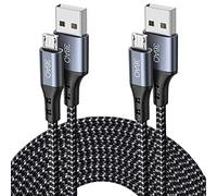 3BAO Cable Micro USB [2Pack 1M 2M] Duradero Cable USB Micro Nylon Trenzado Carga Rápida Compatible con Samsung S7 S6 Edge S5 J7 J5 J3 A10 A6,Huawei, Sony, HTC, Motorola, Nexus, LG, PS4, Kindle,Xiaomi