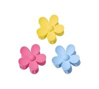3Big Flower Bright Color Girl Petal Hair Catching Plate Hairpin Accessories