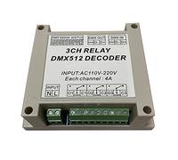 3CH DMX512 - Interruptor de relé de alta tensión (110-220 V)