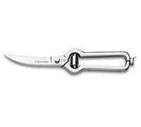 3Claveles 435 - Tijera trincha aves profesional de 9.5 pulgadas, inox, con cierre de seguridad