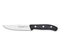 3 Claveles Cuchillo de Cocina, Línea DOMVS, Acero Inoxidable, (Tamaño 4,5"), Negro, 11 cm - 4.5"