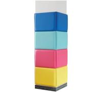 3CM Acolchado Protector Pared Cama Niños Anticolisión, Paneles de Pared Tapizado Infantil para Cabecero de Cama, Placas Decorativas Pared Aislante Termico y Acusticos(Blanco,30 x 20 cm)