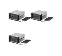 3Conjunto 3,5 Pulgadas HDD Cage Rack Hard Driver Tray Hard Drive Cage Support 3 HDD Hard Disks