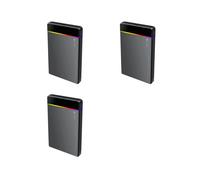 3Conjunto Caja para Disco Duro Externo HDD/SSD de 2,5 Pulgadas, Tipo C, RGB, A USB 3.2 Gen1, 5 Gbps, Sin Herramientas