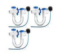 3Conjunto Colector de Condensado de 3/4 de Pulgada, Colector de PVC en Forma de U para Aires Acondicionados HVAC, Drena Eficazmente el Agua de