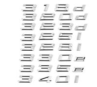 3D ABS Car Trunk Letter Emblem Sticker Badge Decal，Compatible with 3 Series 320i 325i 328i 330e 335d 318d E46 E90 E91 E92 F30 F31 F34 G20(Gloss Silver,316e)