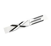 3D ABS Cromo Negro Brillante Logotipo X5 Letras Placa De Identificación Emblema del Tronco del Coche Calcomanía Compatible con BMW X5 Etiqueta E70 E53 F15 G05 Accesorios (Color : Chrome Silver)