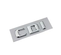 3D ABS Negro Etiqueta Engomada del Coche Tronco Trasero Insignia Calcomanía Letras Número Emblema Compatible con Mercedes Benz C220 AMG CDI W204 W203 2017 Accesorios (Color : CDI Flat Silver)