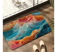 3D Abstract Mountain Gradient Art Rug Quick-Drying Absorption Living Room Coffee Table Area Bedside in Bedroom-40x60cm