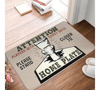 3D Alfombra Atención, por Favor, acércate más a la Placa de casa Suelo Delantero Felpudas de Entrada Baño Exterior Felpudo de Cocina del dormitorio-40x60cm