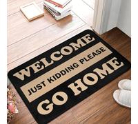 3D Alfombra Bienvenido, es Broma. por Favor, Vete a casa. Planta Delantera, Puerta, Felpudo, Cocina Interior, baño, Felpudo, del Dormitorio, 50x80cm
