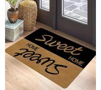 3D Alfombra cálida en la Entrada del hogar - Decoración de Texto Estilo de Bienvenida Minimalista Vintage humorística Felpudo de Puerta Alfombra Decorativa para el hogar-50x80cm