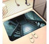 3D Alfombra Felpuda de pasaje subterráneo Espeluznante, Antideslizante, Adecuada para salón, Dormitorio, baño y decoración de Casas navideñas-50x80cm