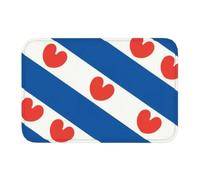 3D Alfombra Friesland Flag Door Floor Bath Kitchen Mats Anti-Slip Outdoor Netherlands Holland Doormat Garage Entrance Rug Carpet Footpad-40x60cm