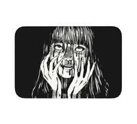 3D Alfombra Manga de Terror japonés, Junji Ito, Delantera, Felpudo Impermeable Antideslizante, Felpudo Interior de Cocina, del balcón, Alfombrilla de Entrada, Alfombrilla para los pies-50x80cm