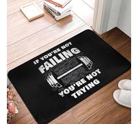 3D Alfombra Si no estás suspendiendo, no estás probando de Entrada, Antideslizante Interior, Felpudo de Secado rápido, de la Cocina, Entrada del balcón, 40x60cm