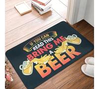 3D Alfombra Si Puedes Leer Esto, tráeme Cerveza, Suelo Divertido, Puerta, baño, Alfombrillas de Cocina, felpudos Antideslizantes Exteriores, de Entrada al jardín, 50x80cm