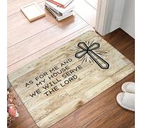 3D Alfombra Verso Inspirador Divertido Puerta en el Suelo Delantero Felpudo de Entrada Baño Exterior Felpudo de Cocina del Dormitorio -60x90cm