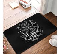 3D Alfombra Viking Valhalla Non-Slip Doormat Carpet Living Room Bedroom Mat Flannel-50x80cm