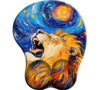 3D Alfombrilla de Ratón Ergonómica con Reposamuñeca Gel Le rugissement de la Galaxie Almohadilla para Ratón Antideslizante Base de Goma Mouse Pad Juego para Ordenador Oficina Laptop