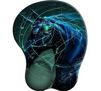 3D Alfombrilla de Ratón Reposamuñecas Ergonómica. Alfombrilla Antideslizante y Lavable. Mouse Pad. Almohadilla de Gel para el Ratón-Licorne numérique