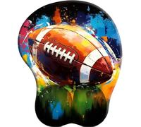 3D Alfombrilla de Ratón Reposamuñecas Ergonómica. Alfombrilla Antideslizante y Lavable. Mouse Pad. Almohadilla de Gel para el Ratón-Tempête de Rugby