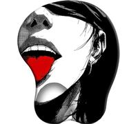 3D Alfombrilla Ratón con Cojín de Muñeca Reposamuñeca Ergonómico Baiser Avec Les yeux bandés Alfombrilla Base de Goma Antideslizante Mouse Pad Gaming para Trabajadores Y Jugadores