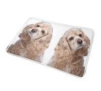 3D American Cocker Spaniel Perro Animal Felpudo Antideslizante Alfombra Dust-proo Alfombra Entrada de la Cocina Dormitorio Alfombras para los pies-40x60cm