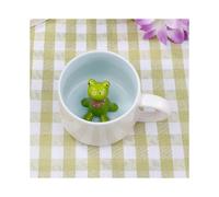 3D Animal Cute Frog Coffee Mug, 12oz Funny Cartoon Handmade Figurine Milk Tea Cup, Frog Gifts for Friends Kids Girls Wife Grandma Auntie Birthday Pres
