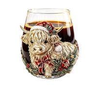 3D Animal Glass Cup - 3.94x4.72 Inches Farmhouse Glassware | For Cow Lovers