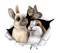 3D Animal Wall Stickers - PVC, Breaking Through Wall Cat Sticker Waterproof | Self-Adhesive Decorative Walls Art For Easy Placement, 3D Cartoon Animal Decor For Nursery Room, Living Room, Fridge