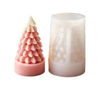 3D Árbol Navidad Vela Molde, Silicona para DIY Jabón Resina Set Kit Pro | Antiadherente Silicona, Desmolde Simple, Reutilizable para Vela Jabón Resina Casa Cocina Taller Estudio Curso Clase