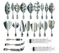 3D Art Torta Gelatina, Woohome 20 Pz 3D Jelly Gelatina Strumenti art Set Torta Dell'acciaio Inossidabile del Fiore Aghi Inclusi Siringa per 3D Jelly Torta Fiore Decorazione