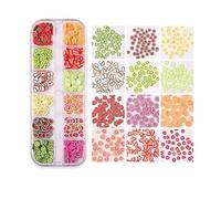 3D Arte de uñas de frutas Rodajas de Uñas Nail Art Rebanadas de polímero para decoración de uñas DIY (varias formas de frutas)