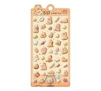 3D Aufkleber Capybara Party Deko - Cartoon Sticker Set | Scrapbooking Bastelaufkleber | Kinder Mädchen Jugendliche Planer Tagebücher Laptops Handyhüllen | Kreative Capybara
