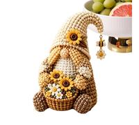 3D Bead Kit - Miniature Gnome Craft Set, DIY Bead Art Kit | Decorative Handmade Gnome Figurine Ornament For Home Office Bedroom Desk Shelf Display Setup | Educational Arts And Crafts Learning Toy