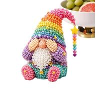3D Bead Kit, Miniature Gnome Handmade Home Decor All Inclusive Bead Craft Art Set For Kids Girls Boys Beginners Classroom School Daycare Playroom Travel Use Creative DIY Educational Activity Kit