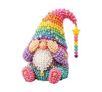 3D Bead Kit - Miniature Gnome Handmade Home Decor | Portable All Inclusive Bead Craft Art Girls Boys Beginners Classroom School Daycare Playroom Travel