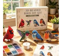 3D Beaded Animal DIY Kit, Animales Lindos Kit De Bordado Con Cuentas, Hechos Mano Kits De Animales Cuentas Bordar Set, Creativos Animale 3D Cuenta Joyería Craft Kits, Para Adultos Principiantes