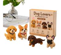 3D Beaded Animal DIY Kit | Cute Animal Beading Craft Set | Beginner Bead A