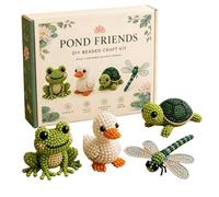 3D Beaded Animal Kit, Handmade DIY Animal Beading Kits, Creative Bead Animals Making Kit for Beginners Adults Teens