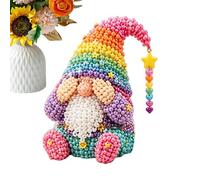 3D Beaded Kit | Miniature Gnome Handmade Home Decor - DIY Bead Making Craft Activity,for Kids Girls Boys Beginners Classroom School Daycare Playroom Travel