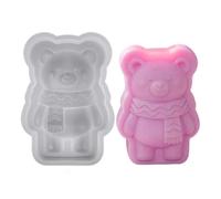 3D Bear Candle Mold, Non-Stick Silicone Easy-Release, Epoxy Resin Crafting Molds, DIY Candle Making Tool, Soap Craft, Artistic Projects, Home Decoration